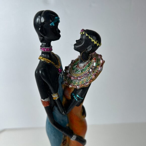 Vintage 13” St Thomas Man Woman Standing In Love Statue Figurine Primitive Decor - Picture 2 of 16